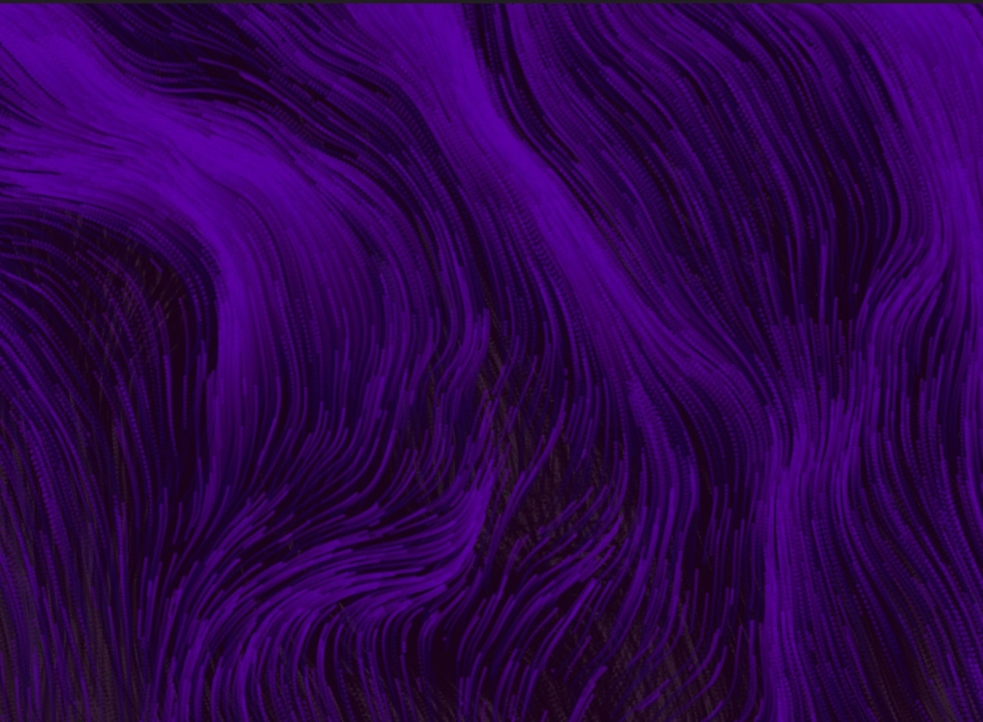 Purple particle trails generated from Moscow weather data.